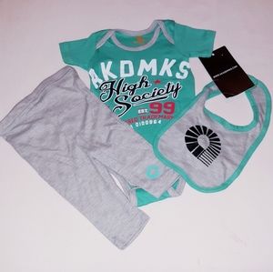 Akademiks Infant Boys 3pc Welcome Set